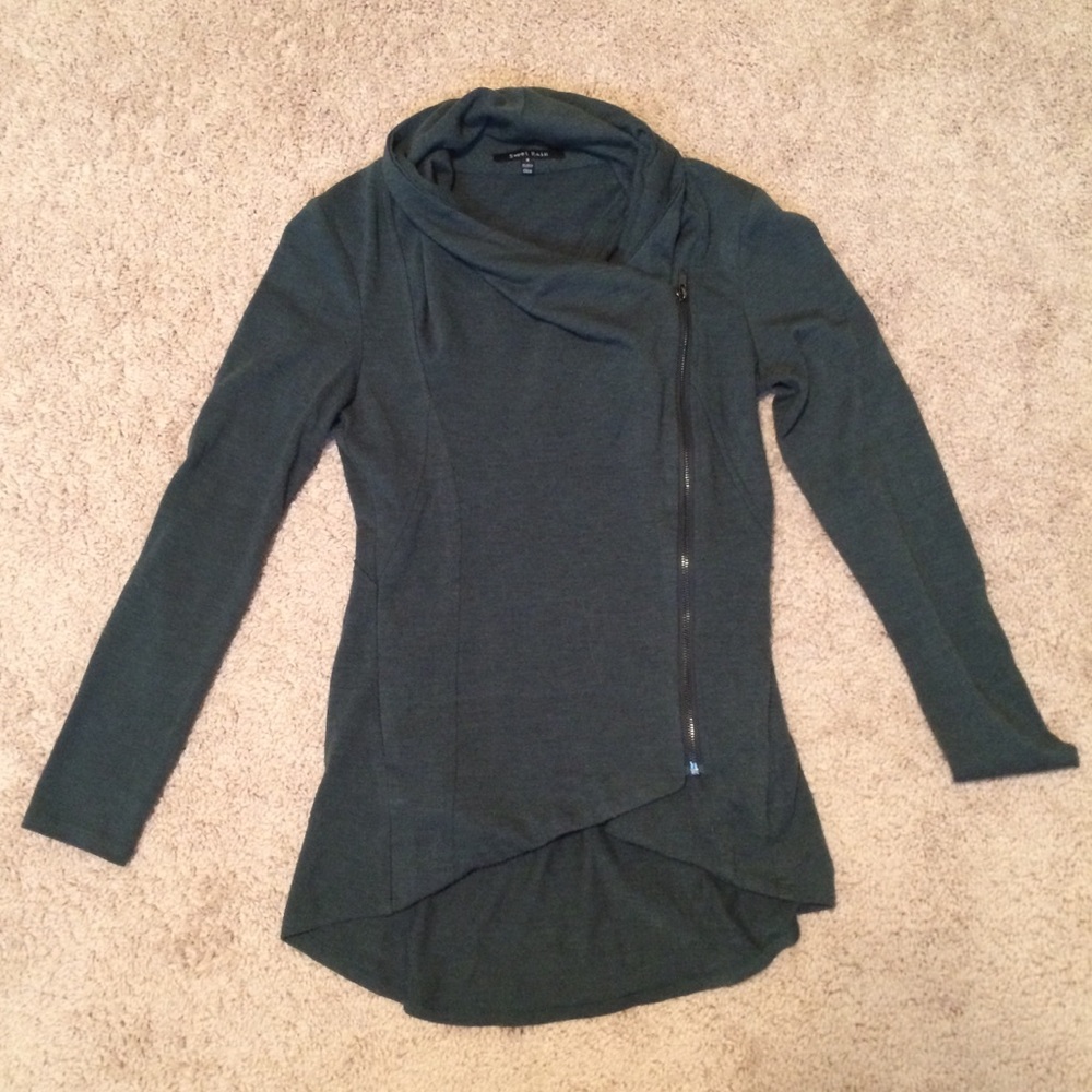 ModCloth sweet rain zip-up sweater/cardigan